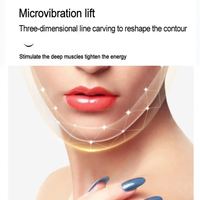 Machine de visage cou levage beauté dispositif Anti-rides masseur facial rajeunissement de la peau mince Double menton vibrateur