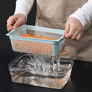 Kitchen Accessories Multi-functional Handheld <b>Vegetable</b> <b>Cutter</b> Manual 3-Piece Stainless Steel Blade Reusable Eco-Friendly Fruit - Product Image 2