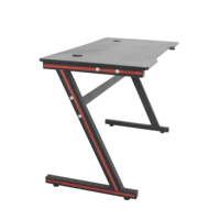 Venta al por mayor Z en forma de Mesa de la esquina del ordenador portátil Pc Mesa muebles para el hogar de trabajo Estudiar Escritorio de juego barato