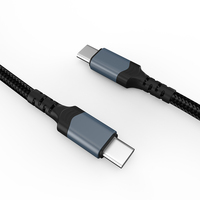 Cable de Datos Trenzado de Aleación de Aluminio Tipo-C con Carga Rápida 5A PD240W y Conductor de Cobre Puro para Computadora y Banco de Energía