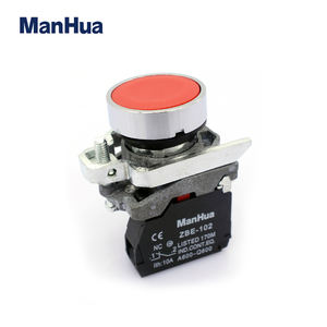 <span class=keywords><strong>ManHua</strong></span> नई शैली अच्छी गुणवत्ता XB4 श्रृंखला लाल रंग पुश बटन स्विच XB4-BA42 - Product Image 4