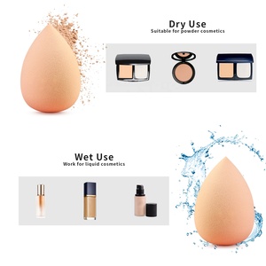 Mélangeur de cosmétiques d'oeufs d'éponges de beauté douces noires multicolores de haute qualité avec support - Product Image 2
