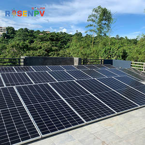 Topcon n-type panel surya model baru, wadah panel surya daya setengah sel 600w - Product Image 1