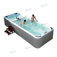 MEXDA 6M Piscine de massage en acrylique importée, spa de piscine extérieur, jacuzzi pour 6 personnes, WS-S06
