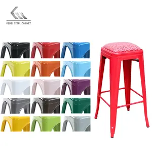 Sgabelli impilabili delle sedie del metallo della barra alta di altezza del bancone della mobilia industriale all'ingrosso di Bar