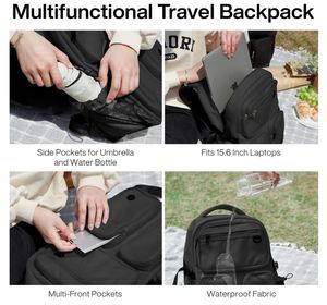 Travel <b>Laptop</b> <b>Backpack</b> Lightweight Durable School Bookbag Men Woman 15.6" Computer Bag Water Resistant Outdoor Hiking <b>Backpacks</b> - Product Image 4