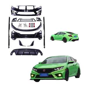 2025 होंडा नगर निकाय किट के लिए नई स्थिति एब्स बम्पर ऑटो पार्ट्स कार 3-पीसी फ्रंट होंठ - Product Image 2