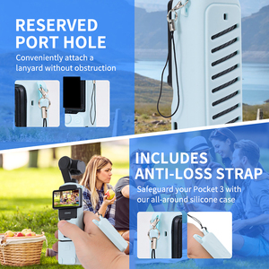Housse en silicone pour Pocket 3, étui de protection anti-chute, accessoires pour caméra d'action pour DJI Osmo Pocket 3 - Product Image 4