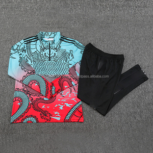 Conjunto de Traje de Entrenamiento de Fútbol de Manga Larga con Estampado y Media Cremallera, Transpirable, de Secado Rápido, con Logotipo de Club Personalizado, Ropa de Competición al por Mayor - Product Image 5