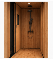 Salles de sauna élégantes et luxueuses en cèdre rouge canadien avec verre trempé panoramique et commande intelligente pour le bien-être en intérieur