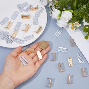 SUPERFINDINGS PCS Alloy Labels Rectangle Blank Stamping Tag X Cm Alloy <b>Purse</b> Tags Label Sign Tags With Iron Gaskets For DIY Sewi - Product Image 3