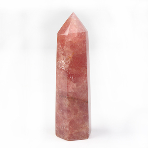 Pointe de cristal de quartz fraise naturelle en gros pour la guérison et les cadeaux - Product Image 6