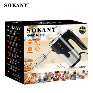 Batteur à œufs électrique portatif pour la maison, mélangeur de lait et de crème, 300W, 5 vitesses, mini, portable, haute vitesse, design vertical - Product Image 2