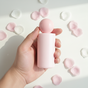 Flacon de <span class=keywords><strong>parfum</strong></span> en verre rose/transparent 50 ml et 30 ml, étiquettes sérigraphiées pour femmes - Product Image 1