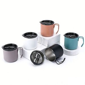 แก้วกาแฟสแตนเลส 304 ลดราคาพิเศษ ขนาด 12 ออนซ์ พร้อมหูจับแบบลวด รับสกรีนโลโก้ เหมาะสำหรับเป็นของขวัญส่งเสริมการขาย - Product Image 4