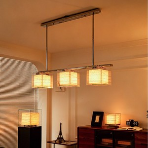 Lámpara colgante rectangular Chi Yu-tang E27 LED de altura ajustable para dormitorio, sala de estar, estudio - Product Image 5