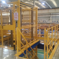 Plateforme en structure acier industrielle de type H, sur mesure, avec revêtement en poudre, pour centre d'expédition e-commerce