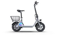 Trottinette électrique adulte avec siège U2, trottinette électrique urbaine avec panier, trottinette électrique portable pour la ville