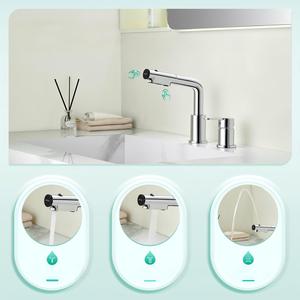 Grifo de Lavabo de Alta Calidad para Hotel Moderno, Ajustable en Altura, de 2 Orificios, Extraíble, Mezclador de Agua Fría/Caliente - Product Image 3