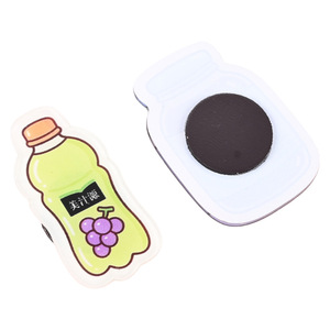 Imanes Acrílicos para Refrigerador Junhao, Diseño de Bebidas Animadas, Pegatinas Magnéticas para Decoración de Cocina, Regalo - Product Image 3