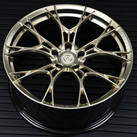 XINLAI Nouvelle Jante Forgée Concave Profonde Brossée et Polie 5x120 5x112 5x114.3 de 18, 19, 20, 21, 22 Pouces pour Voiture de Course