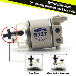 Séparateur huile-eau Bafco T519, filtre à carburant diesel pour moteurs marins, bateaux, bateaux rapides, camions-citernes - Product Image 3
