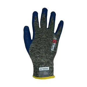 Guanto Juba - KR4432 7/S K-Rock - Colore: Mélange/Blu - Ideale per lavori nell'industria del vetro. Vetratori. - Product Image 1