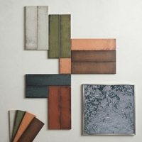 Nouvelle série de carreaux en porcelaine résistants aux acides, antidérapants, mats, pigmentés, 75x300mm, design mural intérieur