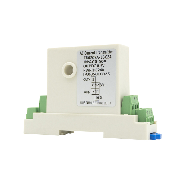 TR0207-LBC24 AC Current Transducer Input AC 0-50A Output 0-5V Current Sensor Current Transmitter for Measuring Meter