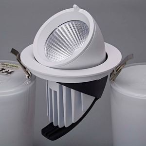 10-50W IP44 Aluminio LED Gimbal Downlight Con 10 vatios Ajuste ajustable 0-10V Regulable - Product Image 2