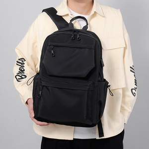 Nouveau Sac à Dos Tendance Polyvalent Décontracté Grande Capacité en Nylon et Polyester pour Étudiants du Collège, Lycée et Université - Product Image 3