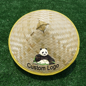 Factory Price Customizable Bamboo <b>Straw</b> <b>Hat</b> - Wide Brim Conical <b>Hat</b> with Logo Printing for Wholesale - Product Image 1
