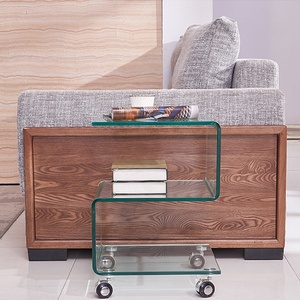 Nieuw Design Moderne Helder Glazen Salontafel Woonkamer Glazen Salontafel - Product Image 5