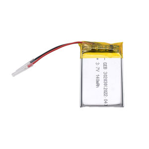 Индивидуальный маленький литий-полимерный аккумулятор Lipo 302030 <span class=keywords><strong>3</strong></span>,7 В 140 мАч для GPS - Product Image 1