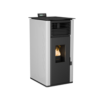 Poêle à granulés PS-60 avec contrôle intelligent Wi-Fi, moderne, pour extérieur, chauffage de salle de bain, autoportant