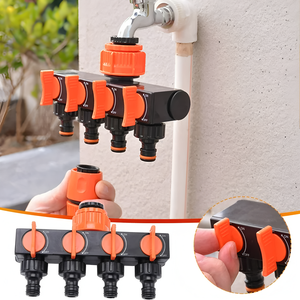 Plastic 4-way Garden <strong>Hose</strong> <strong>Pipe</strong> <strong>Splitter</strong> for Lawn Irrigation Garden Water <strong>Hose</strong> Tap Connector - Product Image 4