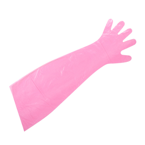Paquete de 50 Guantes Desechables Rojos Veterinarios de 7G, Largos, Personalizables - Product Image 2
