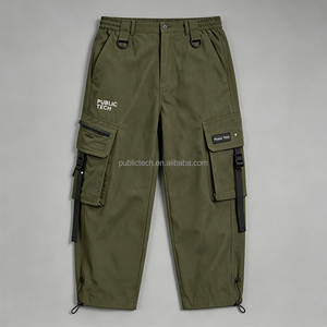 Pantalones Cargo de Trabajo Personalizados de Marca Privada para Hombre, Impermeables, de Nailon, con Múltiples Bolsillos, Dobladillo Ajustable, Estilo Jogger - Product Image 1