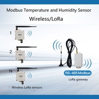 Enregistreur de données multipoint Thingsend RS485 LoRa Modbus Gateway avec antenne à ventouse 480 MHz pour capteurs sans fil industriels