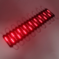 69*19mm lumière de voiture 6 LED COB rouge bleu clignotant LED Module IP65 signal lumineux d'avertissement pour camion moto véhicule tout-terrain 2W