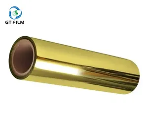 Metallized aluminum Gold color lamination PET film for cake board