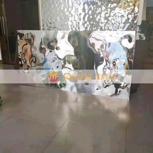HH286 yüksek kalite orta gümüş su dalgalanma HHeavy damgalı paslanmaz çelik levha için HHotel projesi - Product Image 4