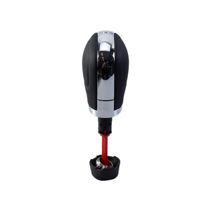 Volkswagen Universal Dsg <b>Shift</b> <b>Knob</b> Black Silver Leather Automatic Gear Lever Ergonomic Modification Part QZXN D86 - Product Image 1