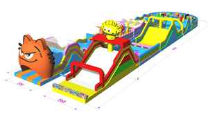 <span class=keywords><strong>Castillo</strong></span> Inflable Comercial Grande Personalizado con Tobogán y Piscina de Pelotas, Trampolín, Parque de Diversiones para Niños - Product Image 3