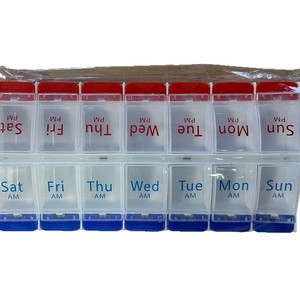 Pastillero Semanal Medco de 14 Compartimentos, Doble Fila, Portátil, con Etiquetas AM/PM para Organización Diaria de Medicamentos - Product Image 5