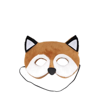 Masques d'animaux dessins animés pour enfants, bavettes de bricolage mignonnes, avec LED, Lion, renard, raton laveur, panthère rose, Panda, coq, licorne