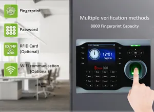USB TCP/IPZK Iclock360 RFID Card riconoscimento biometrico delle impronte digitali Time presenze Machine Time Iclcok Recorder sistema Linux