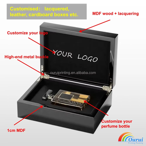 Caja de Regalo Ovalada de Lujo para Perfumes, con Tapa Magnética, Estuche Rígido con Compartimentos para Frascos de Fragancia - Product Image 2