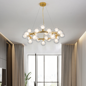 <span class=keywords><strong>Lustre</strong></span> moderne LED en verre à bulles pour salon salle à manger décoration intérieure 110V-220V Samsarah Lighting <span class=keywords><strong>Lustre</strong></span> - Product Image 3