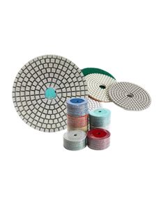 Offre Spéciale 5 pouces 125mm diamant tampons de polissage haute pierre tampon abrasif pour granit béton-<span class=keywords><strong>3</strong></span> étapes sec/humide processus OEM - Product Image 3